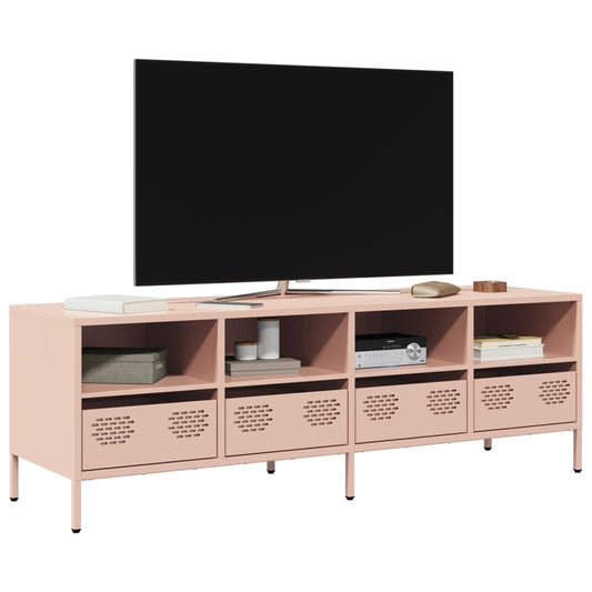 TV Cabinet Pink 135x39x43.5 cm Cold-rolled Steel