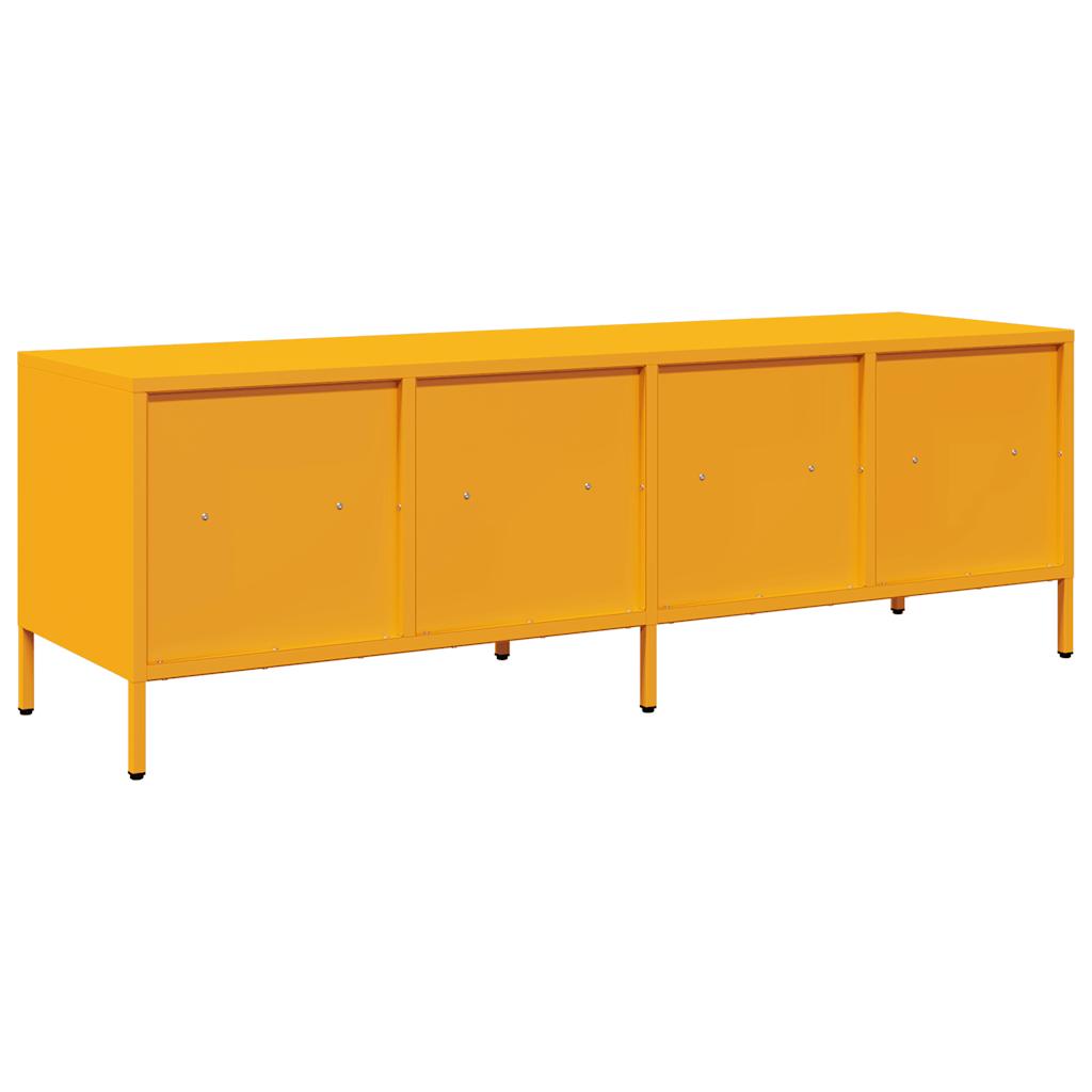 TV Cabinet Mustard Yellow 135x39x43.5 cm Cold-rolled Steel