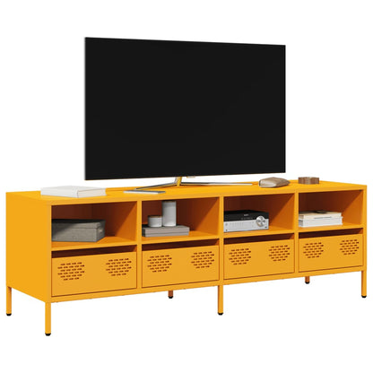 TV Cabinet Mustard Yellow 135x39x43.5 cm Cold-rolled Steel