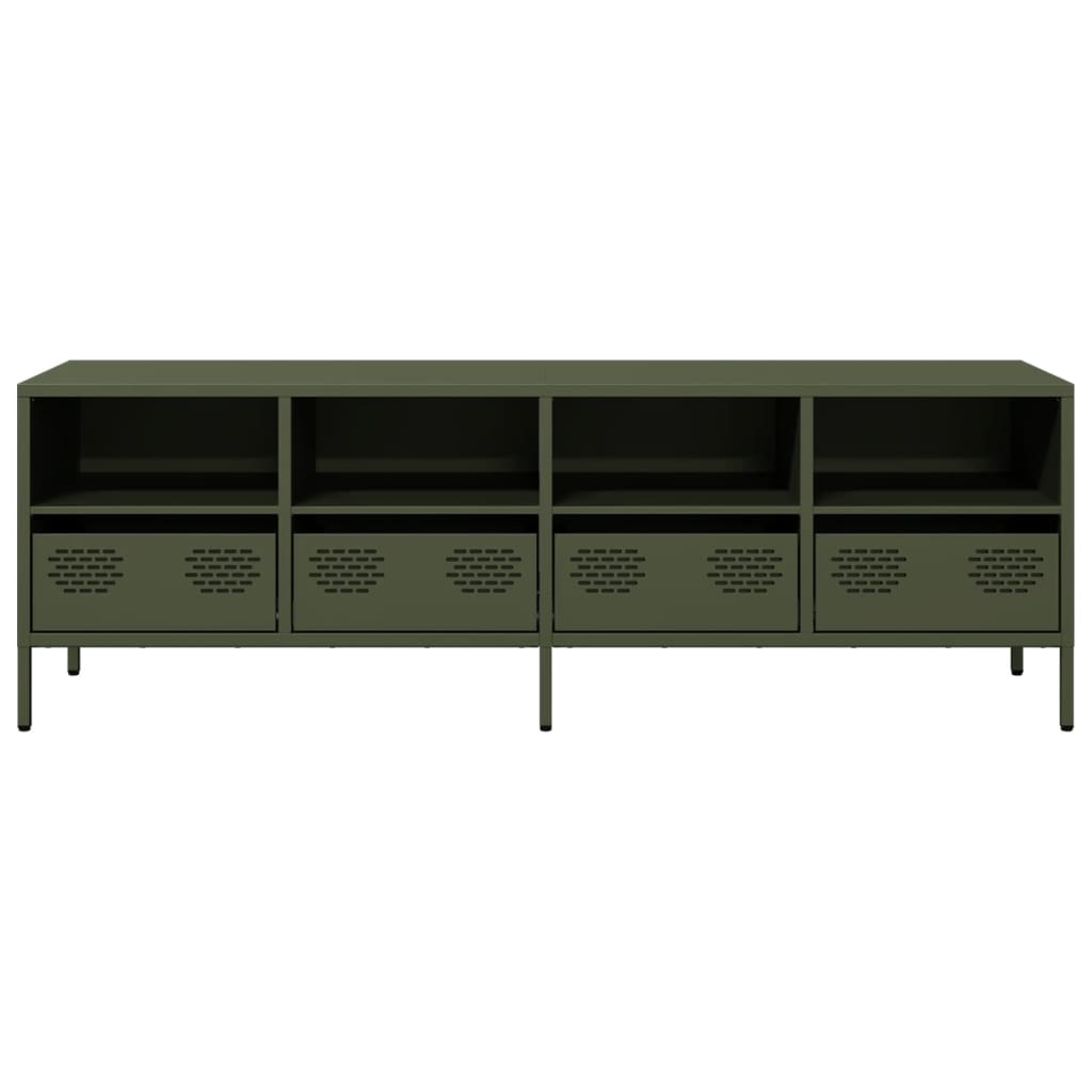 TV Cabinet Olive Green 135x39x43.5 cm Cold-rolled Steel