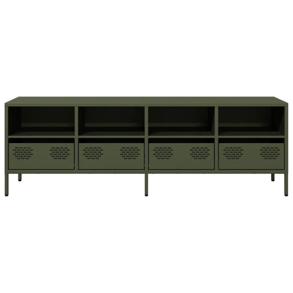 TV Cabinet Olive Green 135x39x43.5 cm Cold-rolled Steel