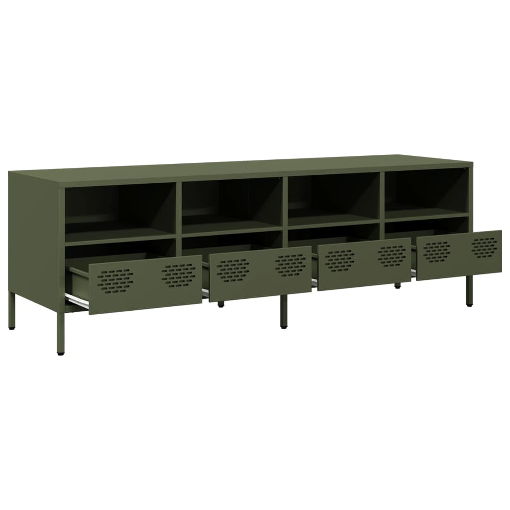 TV Cabinet Olive Green 135x39x43.5 cm Cold-rolled Steel