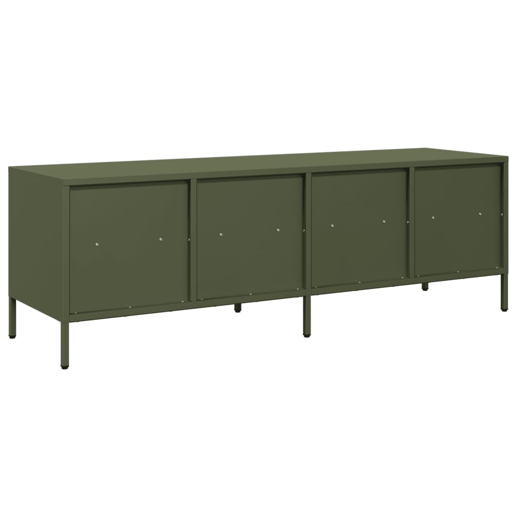 TV Cabinet Olive Green 135x39x43.5 cm Cold-rolled Steel