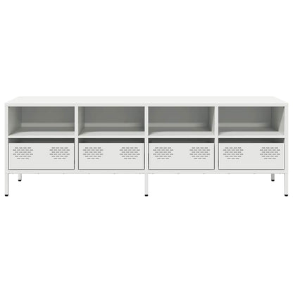 TV Cabinet White 135x39x43.5 cm Cold-rolled Steel