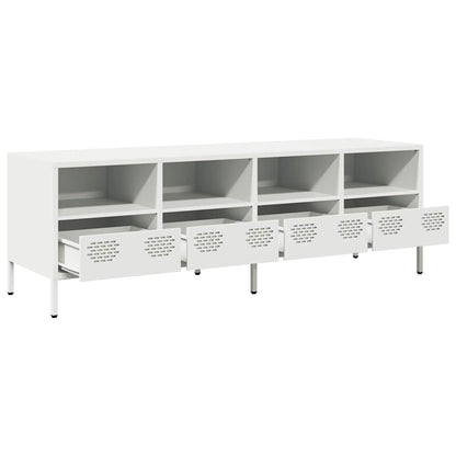 TV Cabinet White 135x39x43.5 cm Cold-rolled Steel