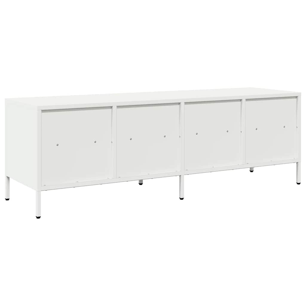 TV Cabinet White 135x39x43.5 cm Cold-rolled Steel