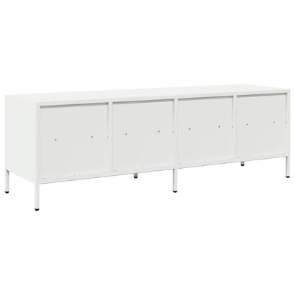 TV Cabinet White 135x39x43.5 cm Cold-rolled Steel