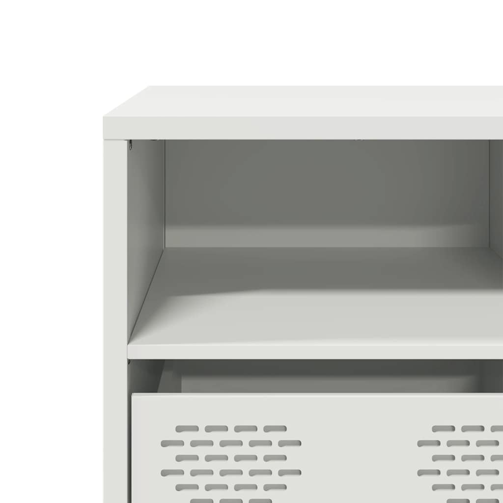 TV Cabinet White 135x39x43.5 cm Cold-rolled Steel