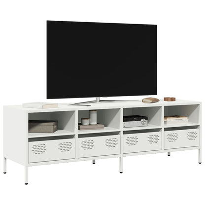 TV Cabinet White 135x39x43.5 cm Cold-rolled Steel