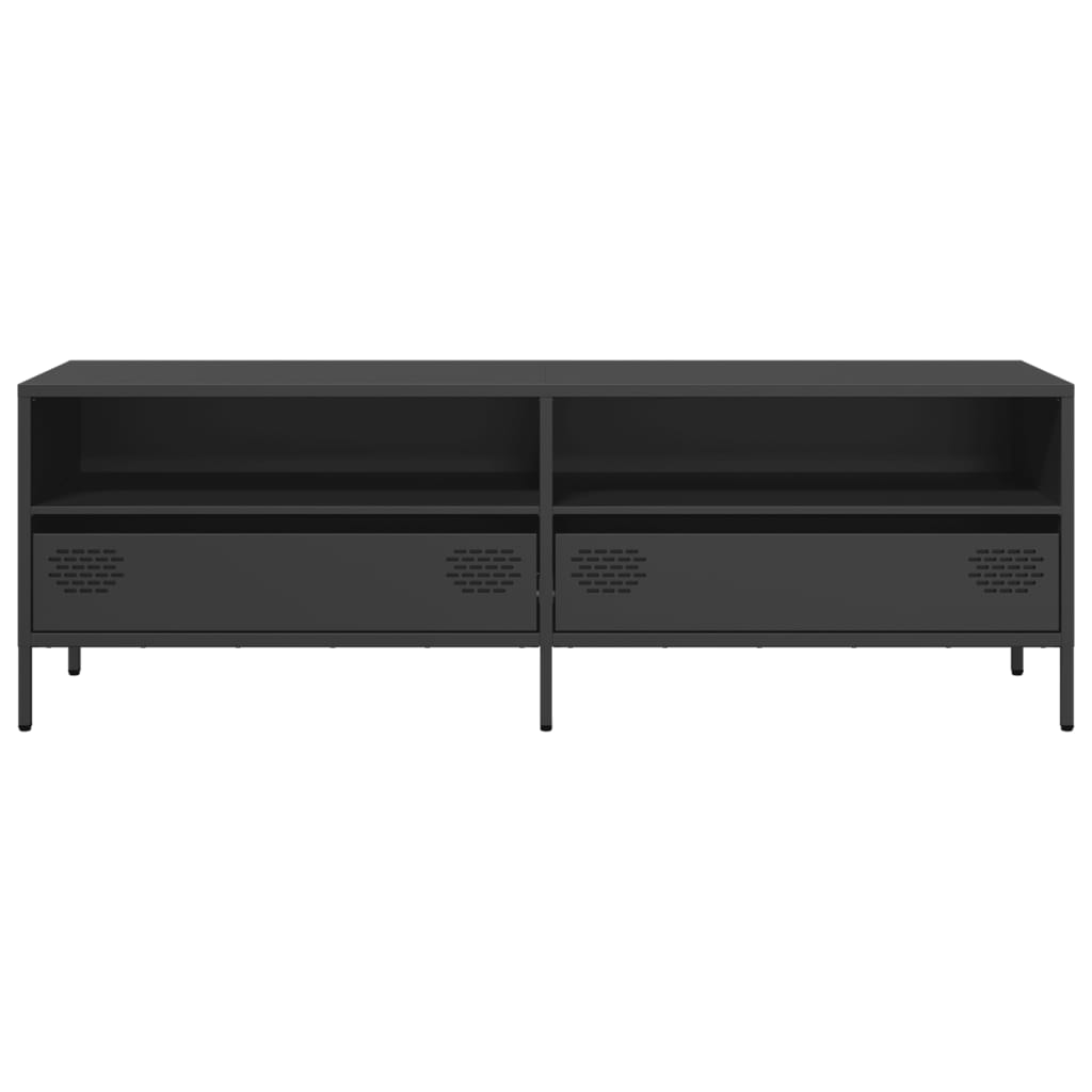 TV Cabinet Black 135x39x43.5 cm Cold-rolled Steel