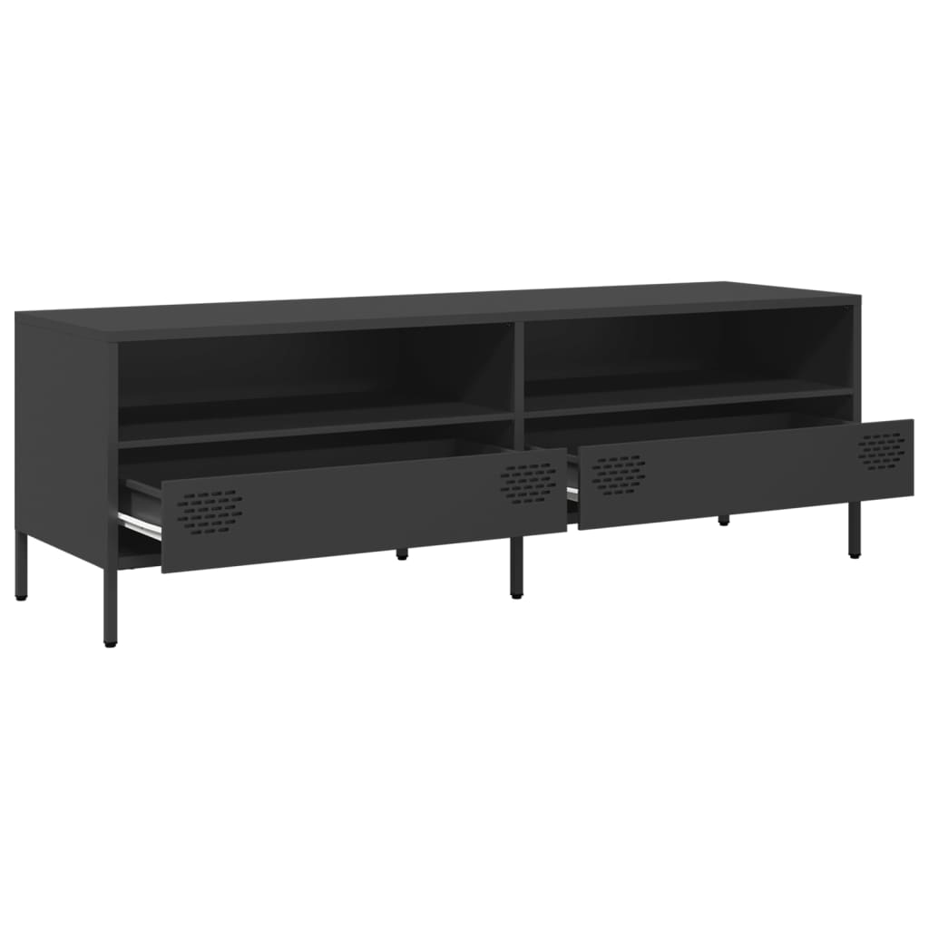 TV Cabinet Black 135x39x43.5 cm Cold-rolled Steel