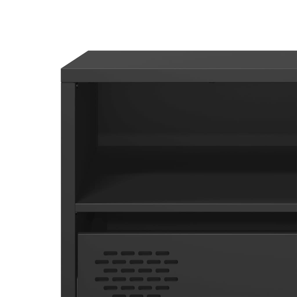 TV Cabinet Black 135x39x43.5 cm Cold-rolled Steel