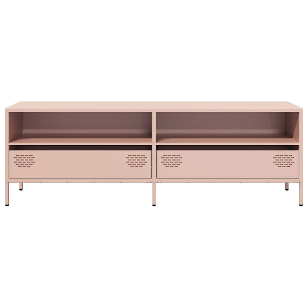 TV Cabinet Pink 135x39x43.5 cm Cold-rolled Steel