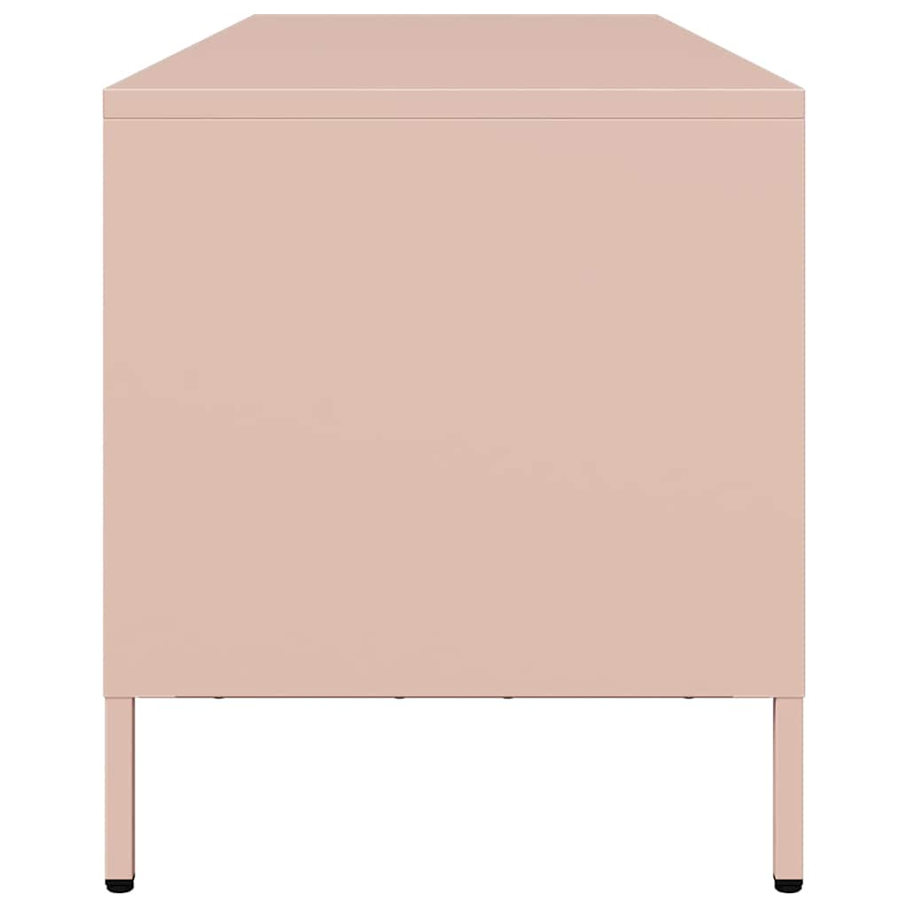 TV Cabinet Pink 135x39x43.5 cm Cold-rolled Steel