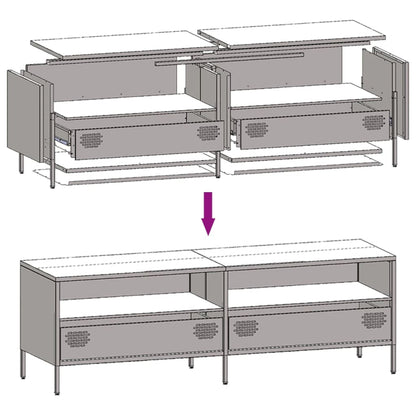 TV Cabinet Anthracite 135x39x43.5 cm Cold-rolled Steel