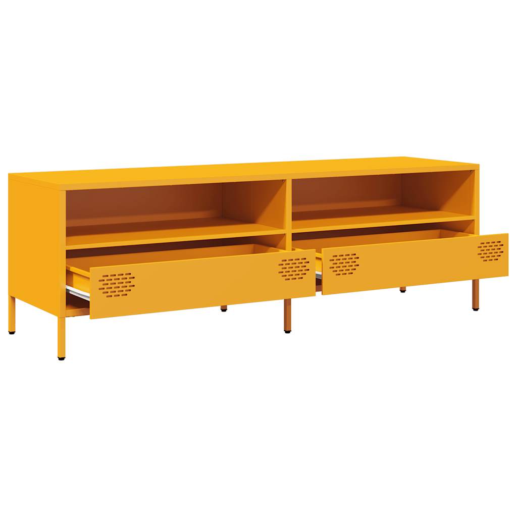 TV Cabinet Mustard Yellow 135x39x43.5 cm Cold-rolled Steel