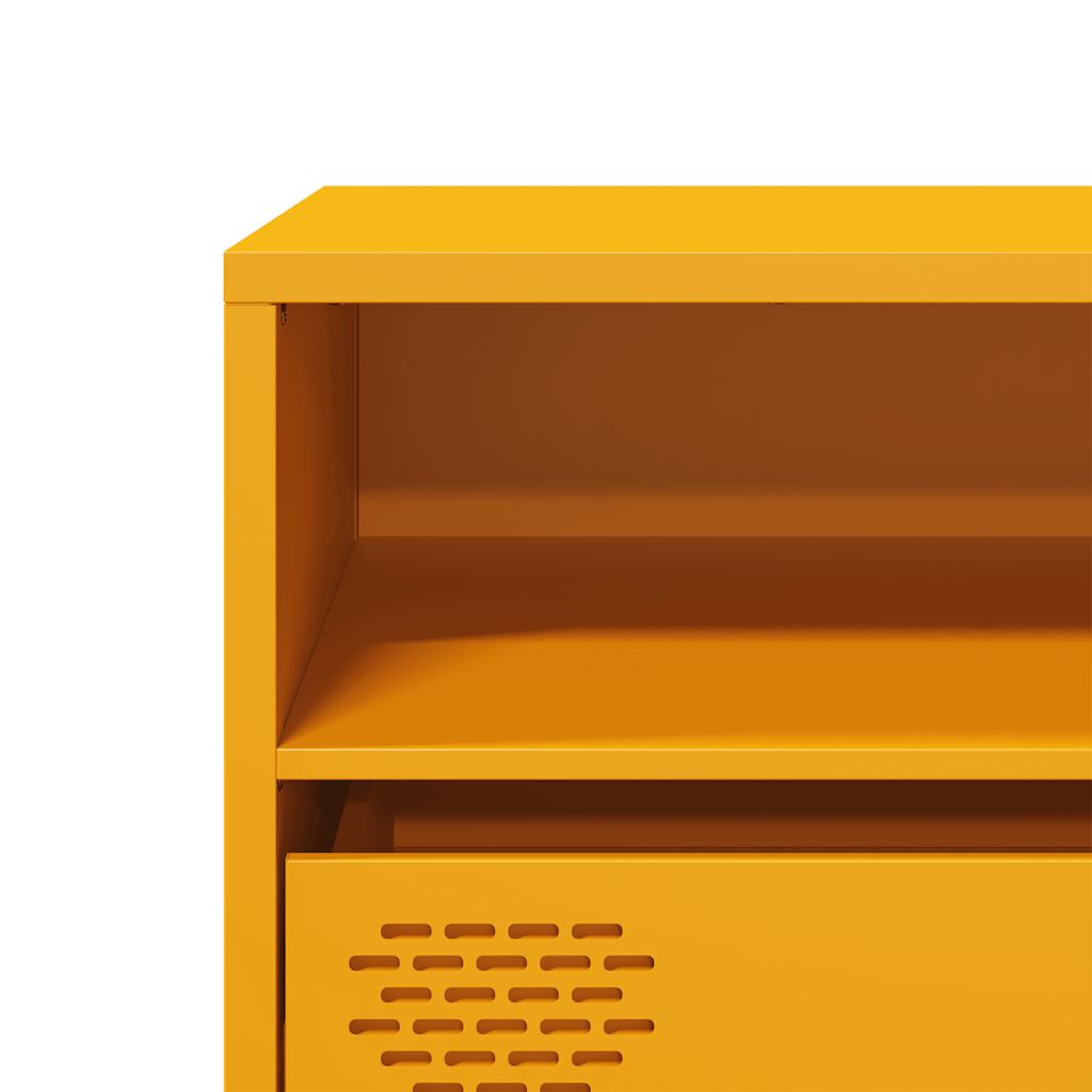 TV Cabinet Mustard Yellow 135x39x43.5 cm Cold-rolled Steel