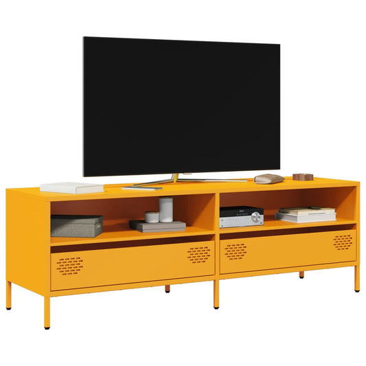 TV Cabinet Mustard Yellow 135x39x43.5 cm Cold-rolled Steel