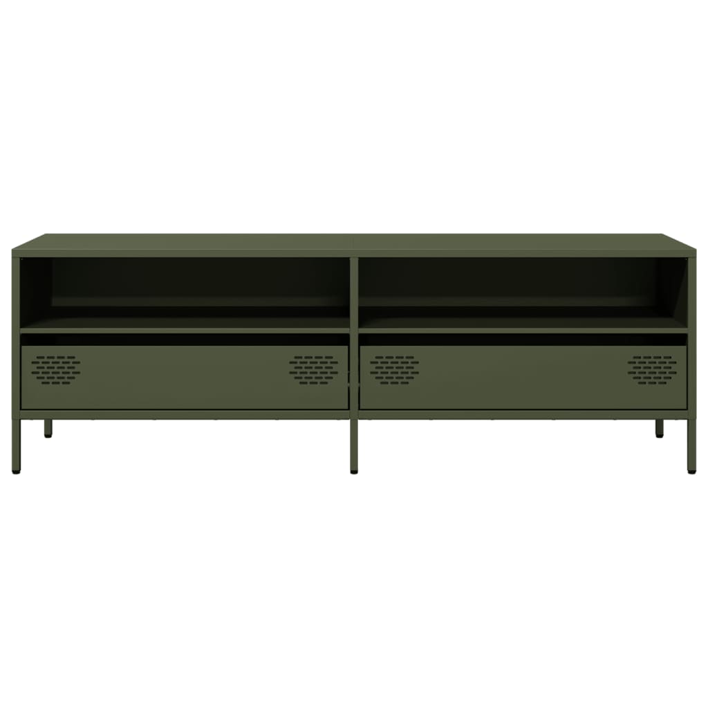 TV Cabinet Olive Green 135x39x43.5 cm Cold-rolled Steel