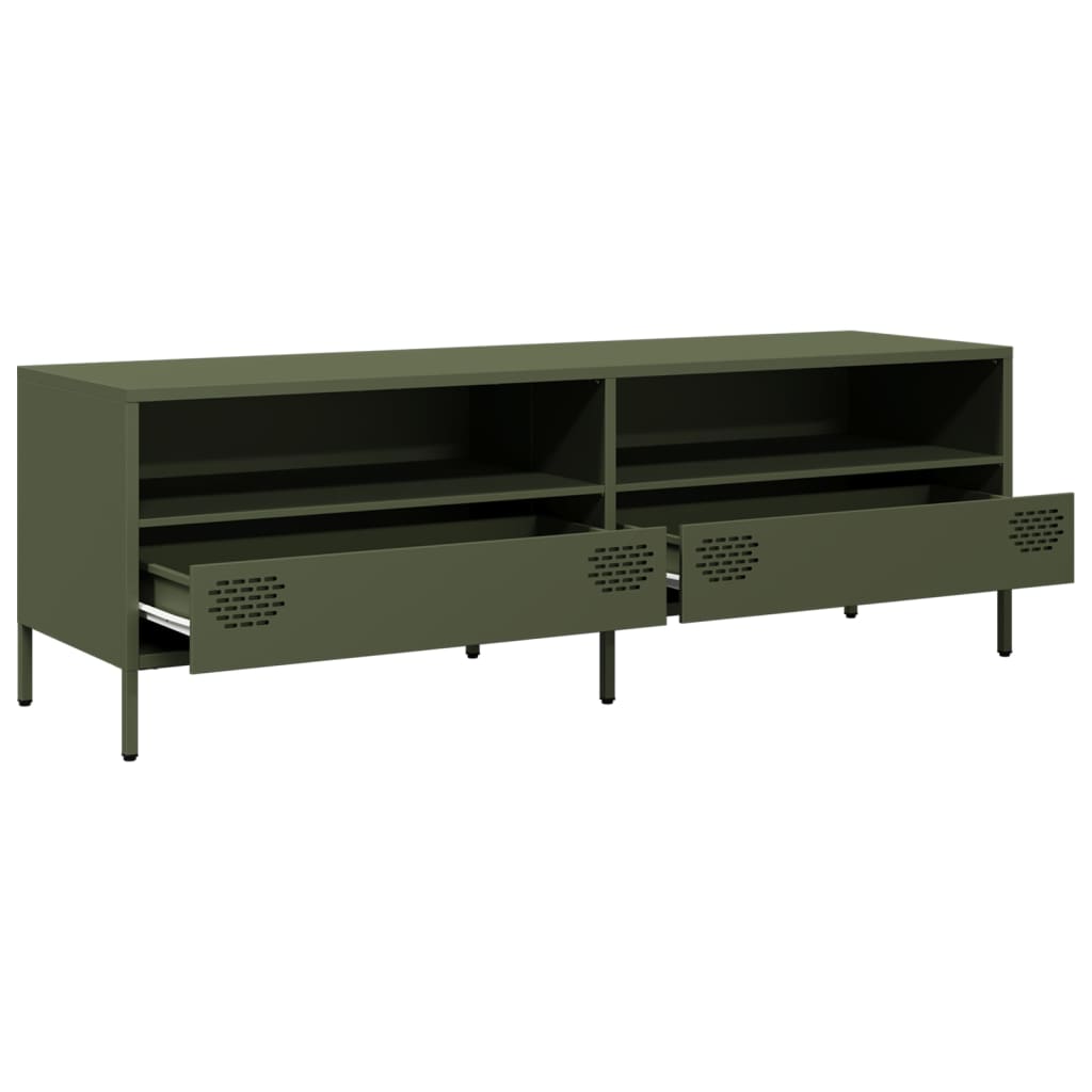 TV Cabinet Olive Green 135x39x43.5 cm Cold-rolled Steel