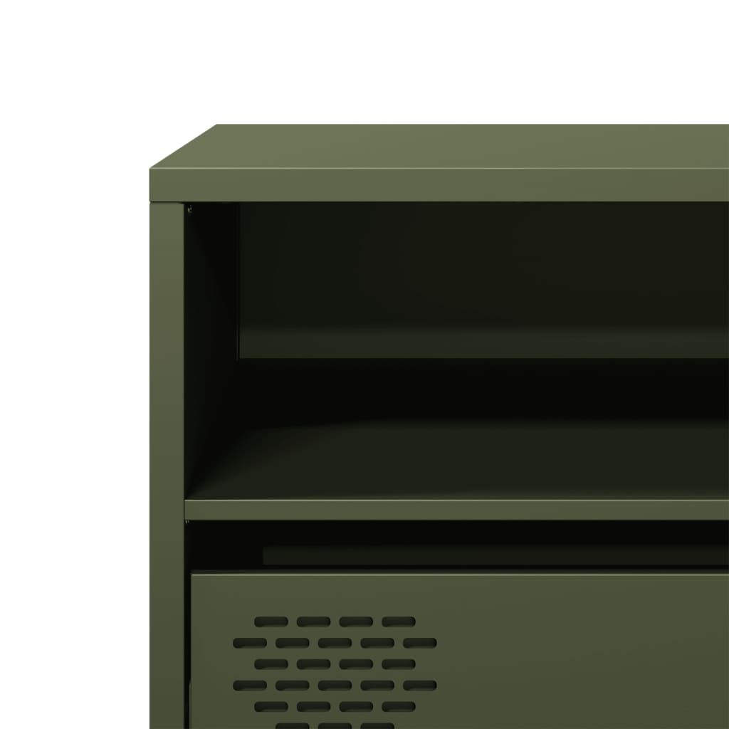 TV Cabinet Olive Green 135x39x43.5 cm Cold-rolled Steel