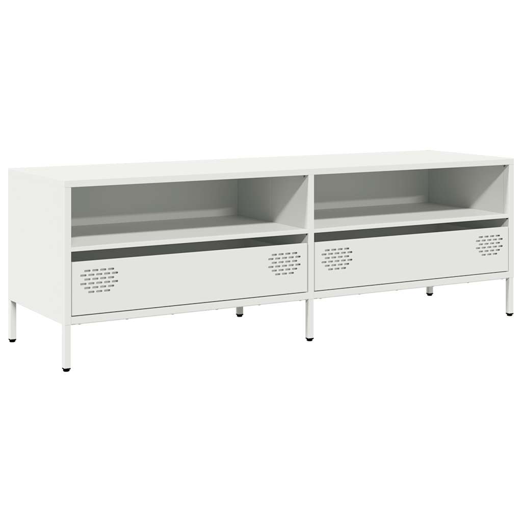 TV Cabinet White 135x39x43.5 cm Cold-rolled Steel