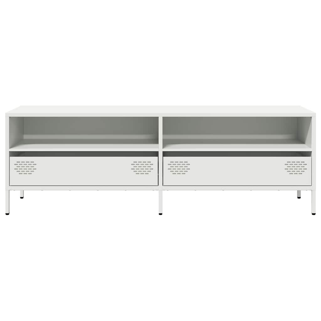 TV Cabinet White 135x39x43.5 cm Cold-rolled Steel