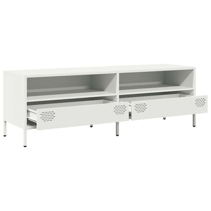 TV Cabinet White 135x39x43.5 cm Cold-rolled Steel