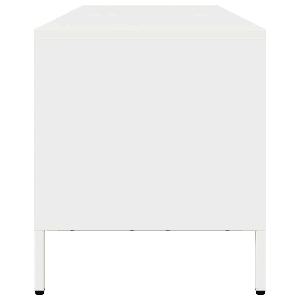 TV Cabinet White 135x39x43.5 cm Cold-rolled Steel