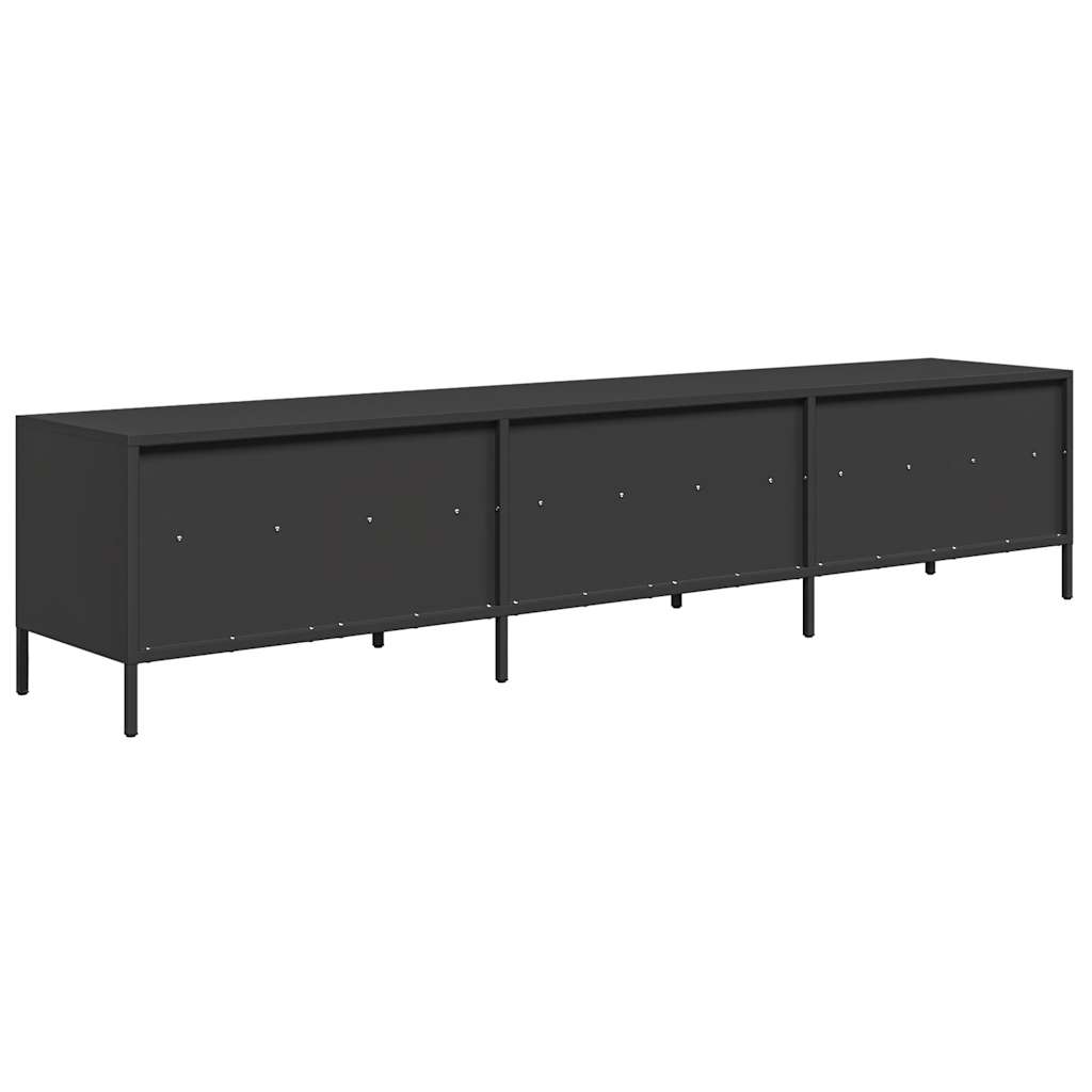 TV Cabinet Black 202x39x43.5 cm Cold-rolled Steel