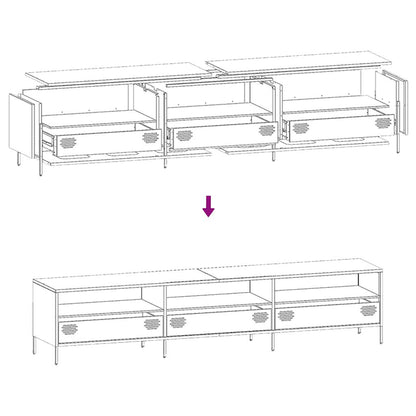 TV Cabinet Anthracite 202x39x43.5 cm Cold-rolled Steel