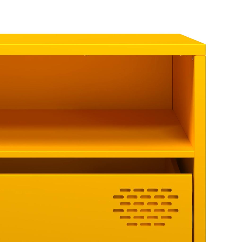 TV Cabinet Mustard Yellow 202x39x43.5 cm Cold-rolled Steel