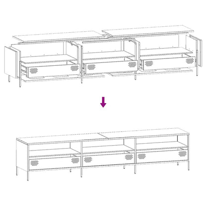 TV Cabinet Mustard Yellow 202x39x43.5 cm Cold-rolled Steel