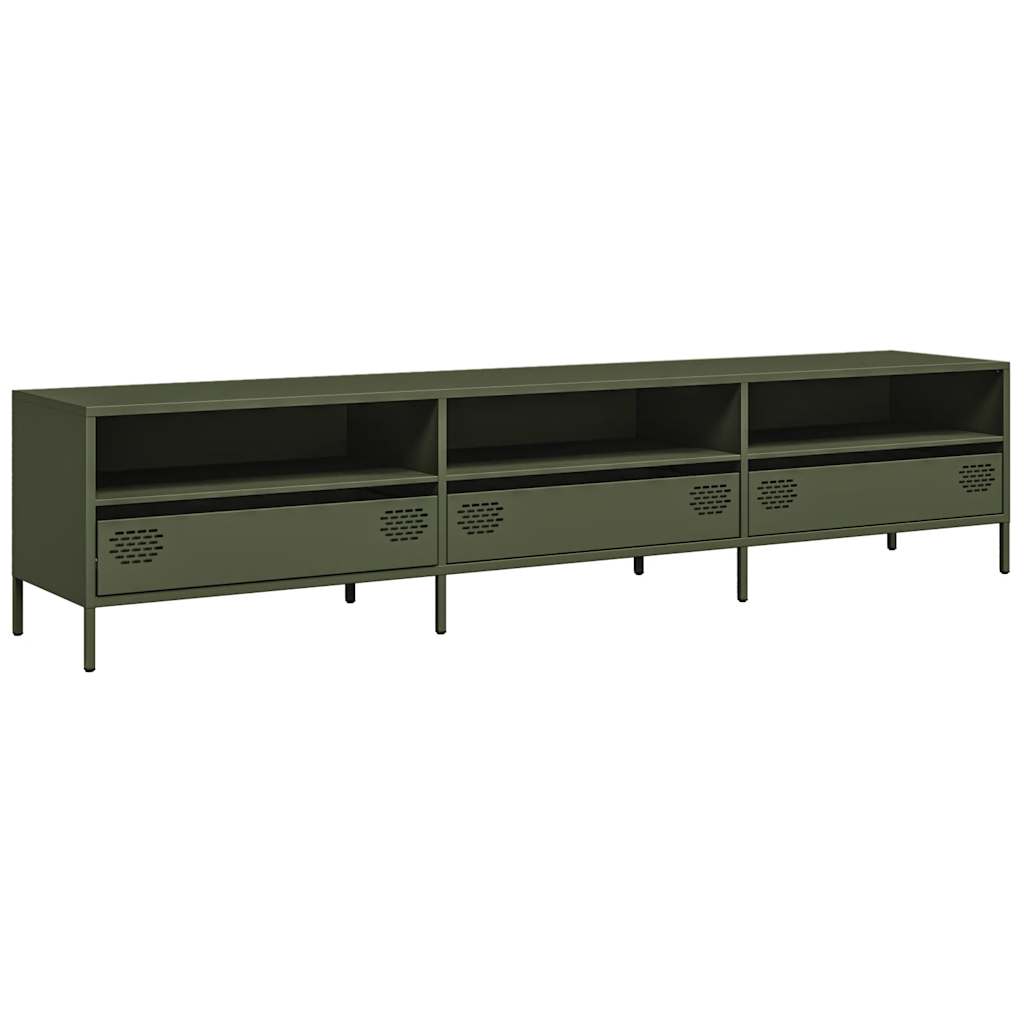 TV Cabinet Olive Green 202x39x43.5 cm Cold-rolled Steel