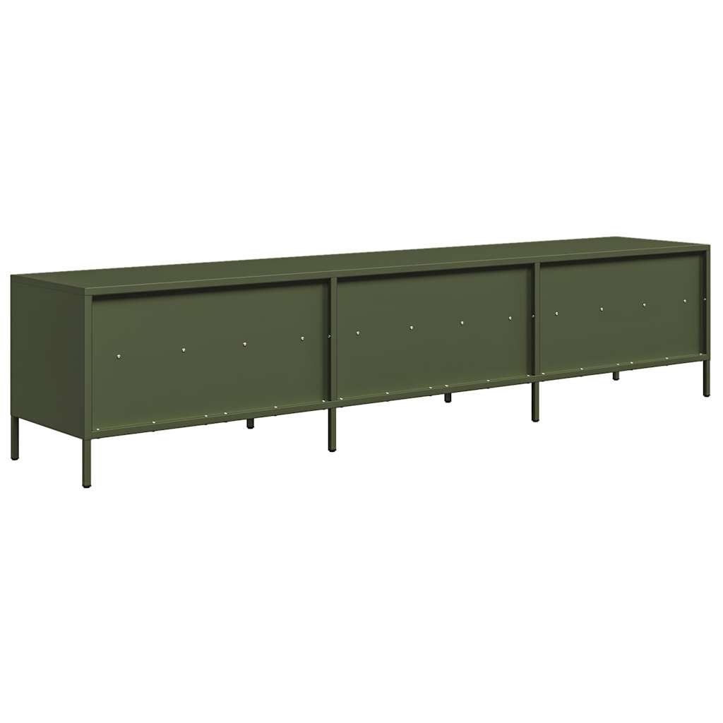 TV Cabinet Olive Green 202x39x43.5 cm Cold-rolled Steel