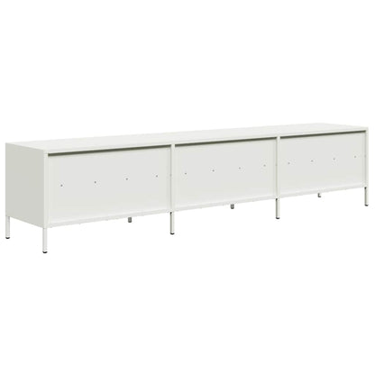 TV Cabinet White 202x39x43.5 cm Cold-rolled Steel