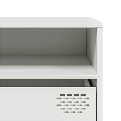 TV Cabinet White 202x39x43.5 cm Cold-rolled Steel