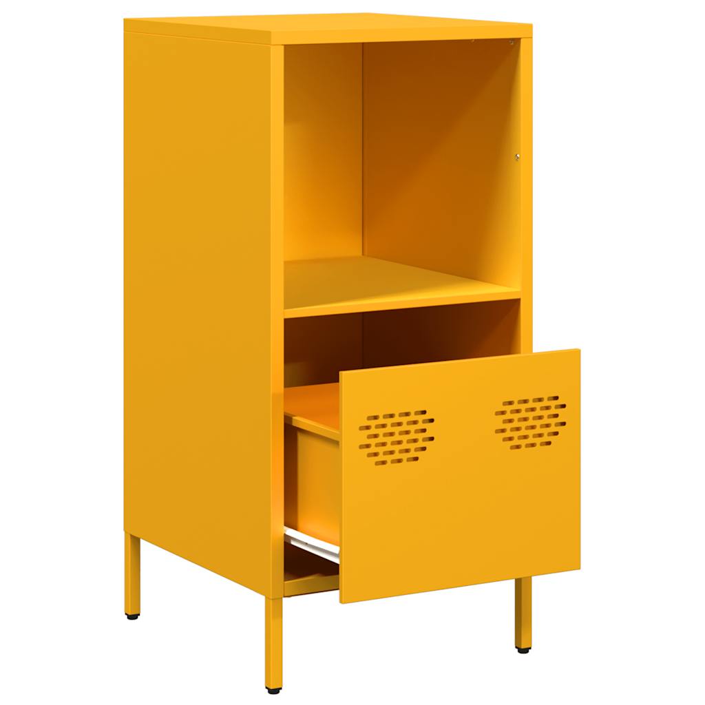 Sideboard Mustard Yellow 35x39x73.5 cm Cold-rolled Steel