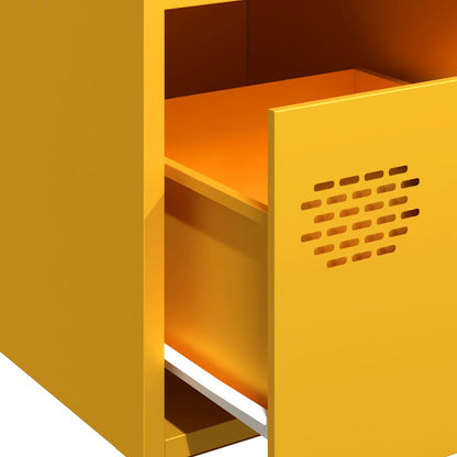 Sideboard Mustard Yellow 35x39x73.5 cm Cold-rolled Steel