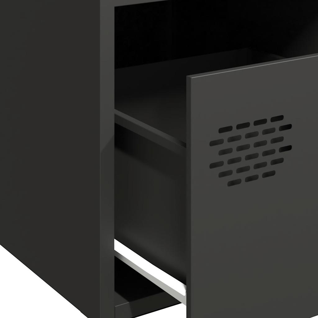 Sideboard Black 68x39x73.5 cm Cold-rolled Steel