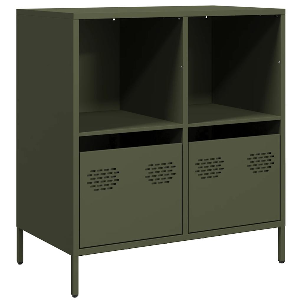 Sideboard Olive Green 68x39x73.5 cm Cold-rolled Steel