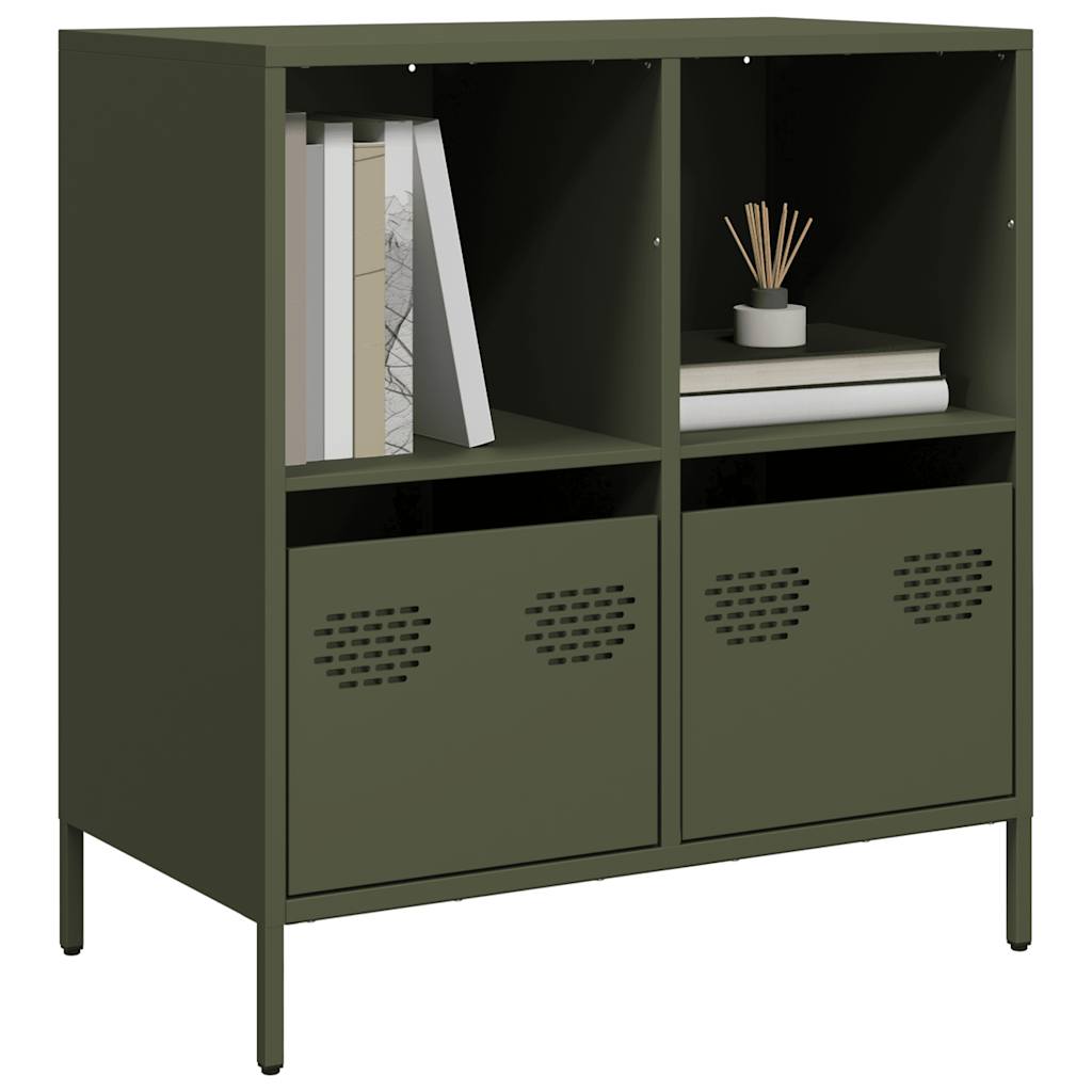 Sideboard Olive Green 68x39x73.5 cm Cold-rolled Steel