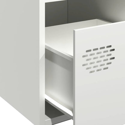 Sideboard White 68x39x73.5 cm Cold-rolled Steel