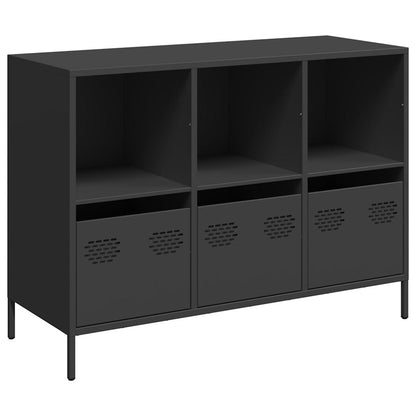 Sideboard Black 101.5x39x73.5 cm Cold-rolled Steel