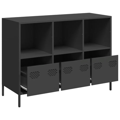 Sideboard Black 101.5x39x73.5 cm Cold-rolled Steel