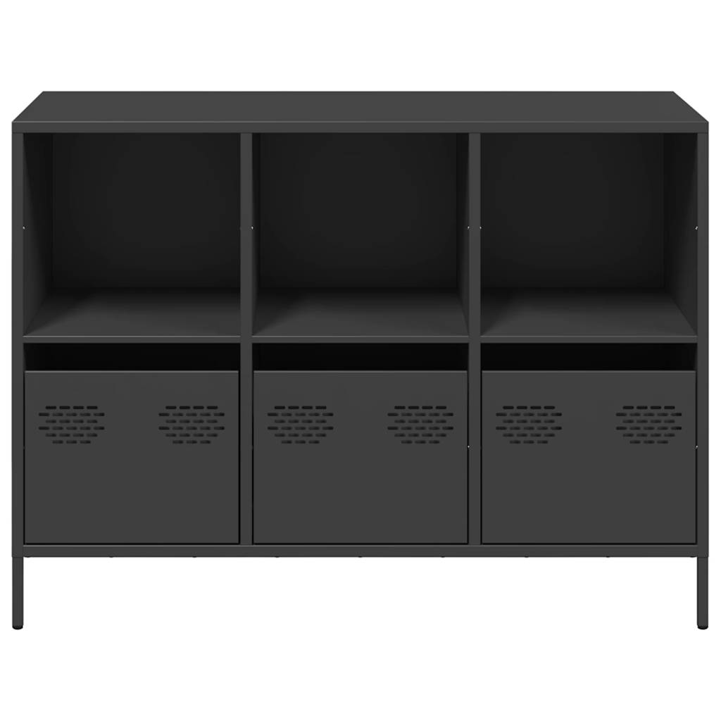 Sideboard Black 101.5x39x73.5 cm Cold-rolled Steel