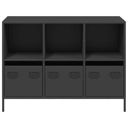 Sideboard Black 101.5x39x73.5 cm Cold-rolled Steel