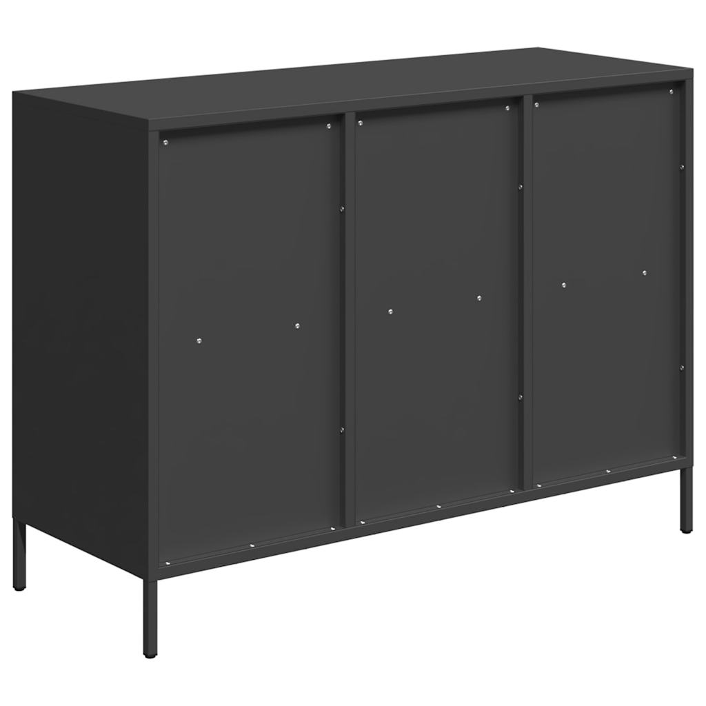 Sideboard Black 101.5x39x73.5 cm Cold-rolled Steel