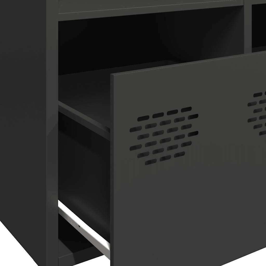 Sideboard Black 101.5x39x73.5 cm Cold-rolled Steel