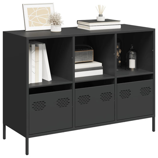 Sideboard Black 101.5x39x73.5 cm Cold-rolled Steel